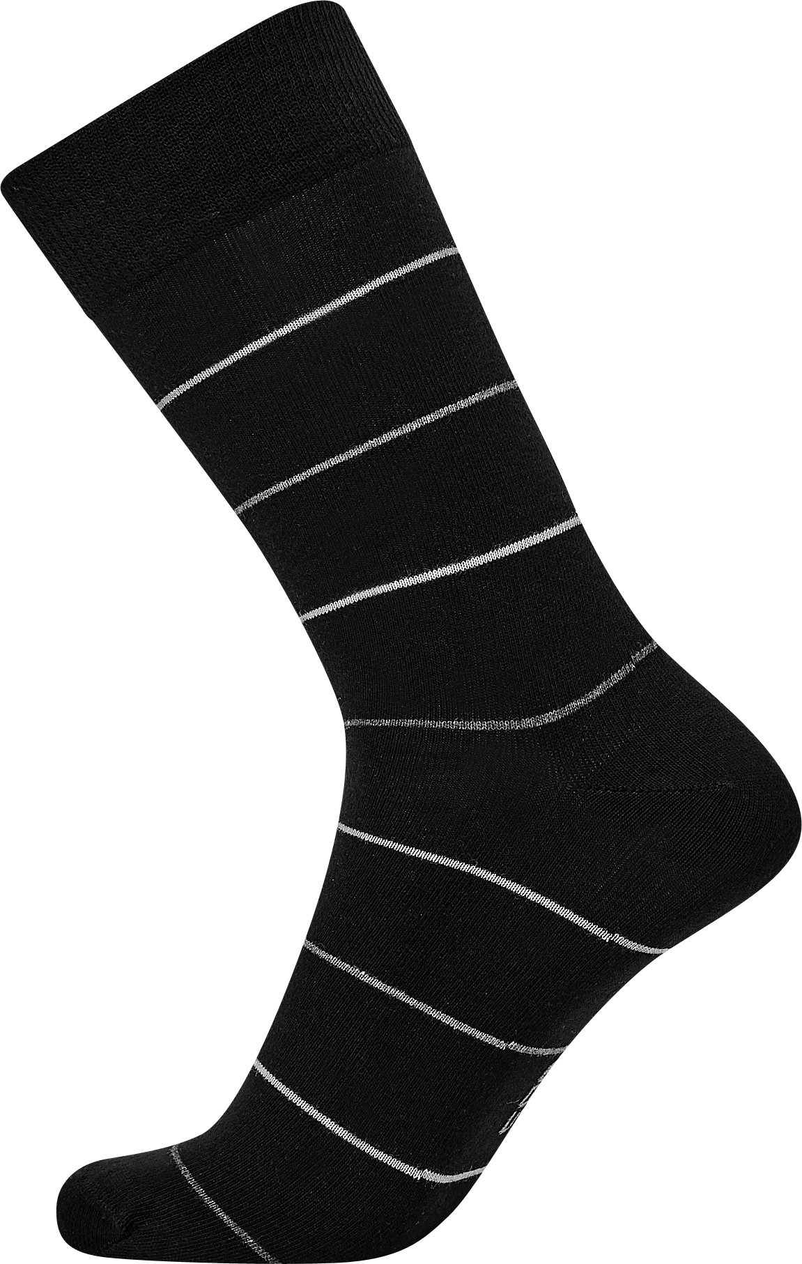 sort, grå og hvid med striber