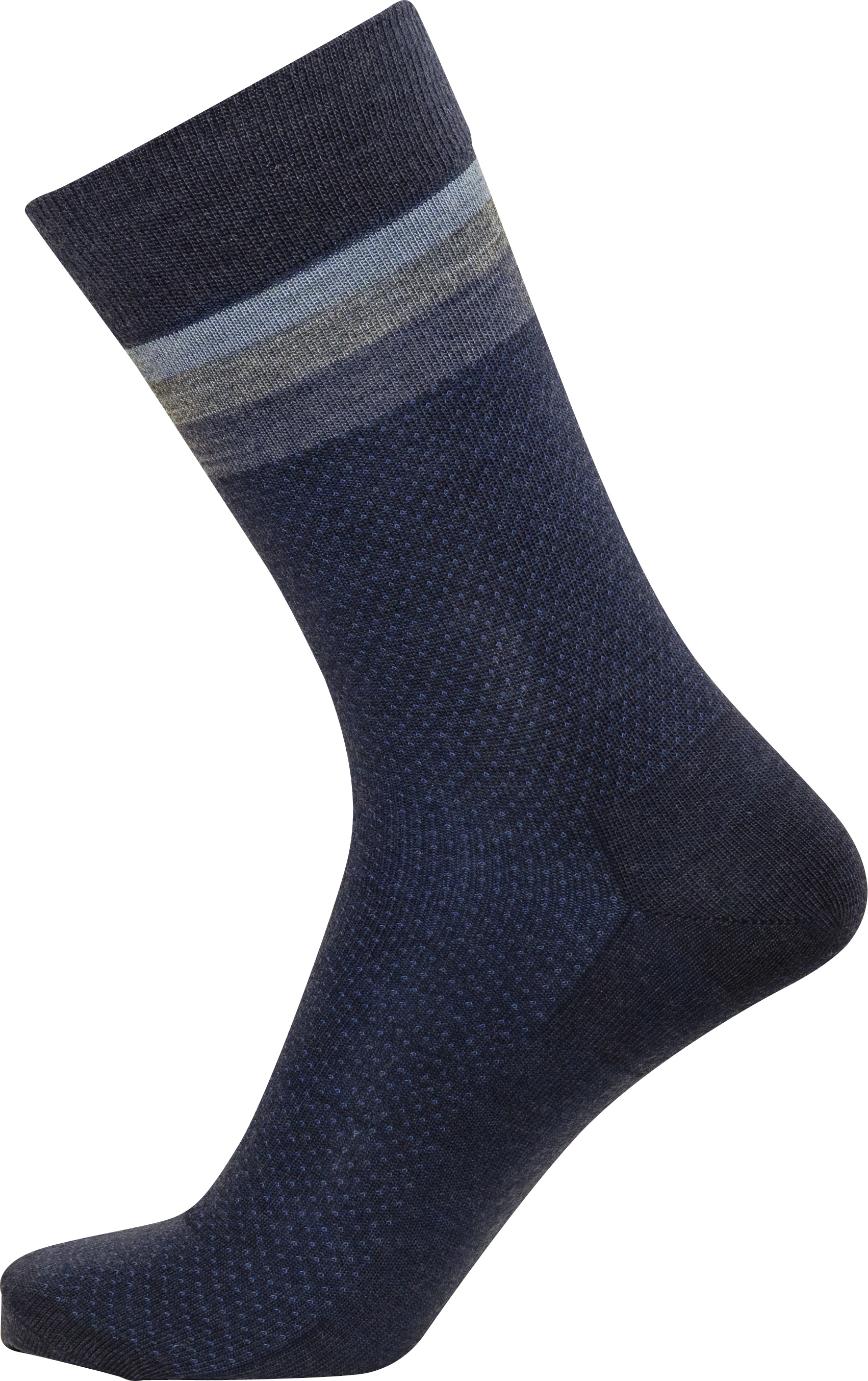 mørkeblå og grå med prikker