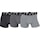 CR7 Fashion 3-Pak Tights sort, blå og lyseblå med grå elastik grå, lysegrå og mørkegrå